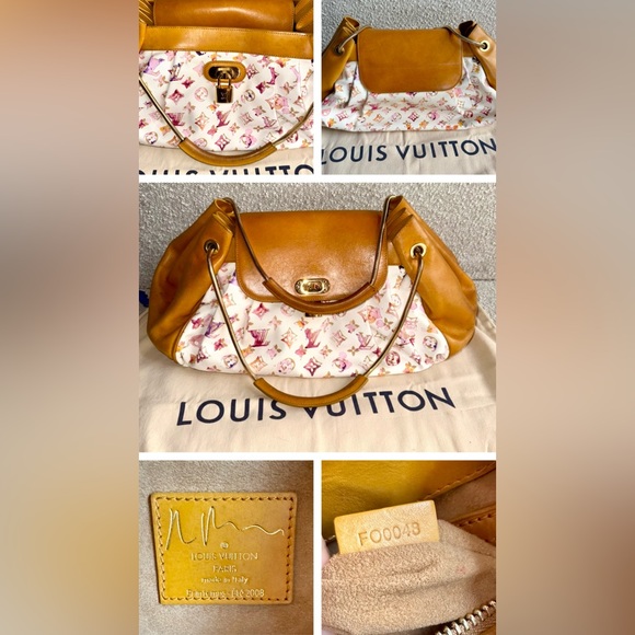 💖 Aquarelle Puffy Pink Watercolor Vivienne bag charm Keychain Accessory - Picture 15 of 16